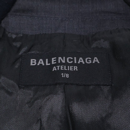 BALENCIAGA バレンシアガ 【国内正規/24年製】790799 USED加工 ATELIER 1/8 再構築ダブルスリーブテーラードジャケット ジャケット