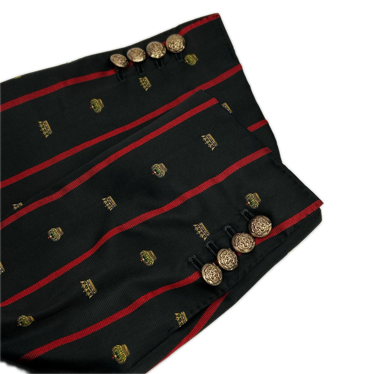 DOLCE&GABBANA ドルチェアンドガッバーナ G2KI1T FBMD8　SARTORIA ブラック×レッド クラウン テーラードジャケット ジャケット
