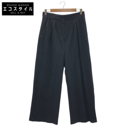 Max Mara マックスマーラ 17860629 ネイビー　MATILDE マチルダ　ストライプ スラックス　パンツ ボトムス