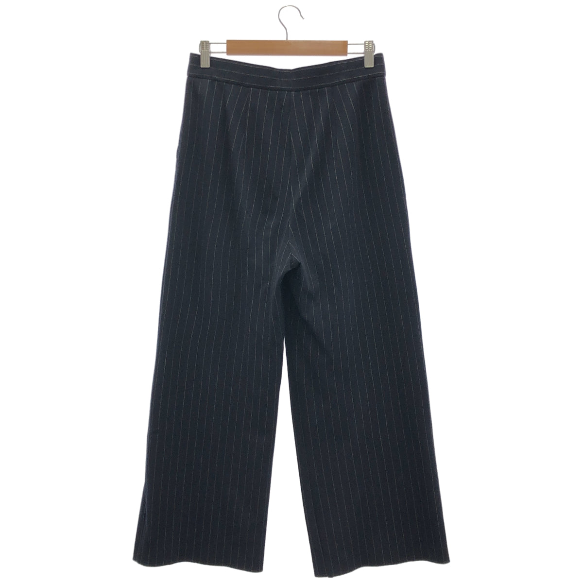Max Mara マックスマーラ 17860629 ネイビー　MATILDE マチルダ　ストライプ スラックス　パンツ ボトムス