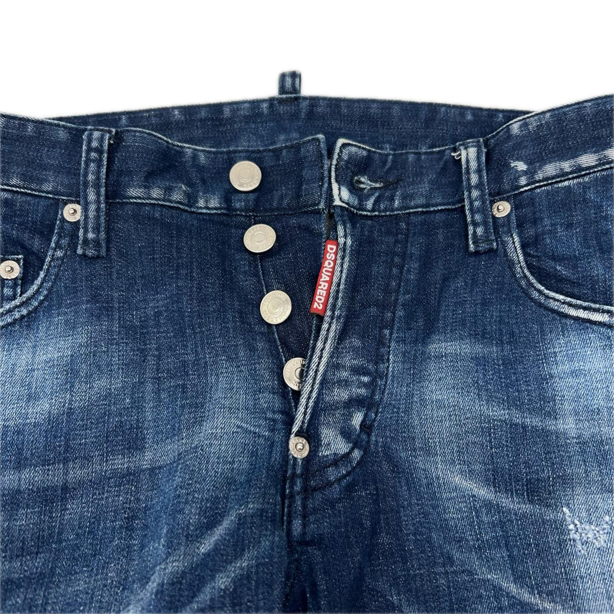 DSQUARED2 ディースクエアード S71LB1592 S30342 ダメージ加工デニムパンツ ボトムス