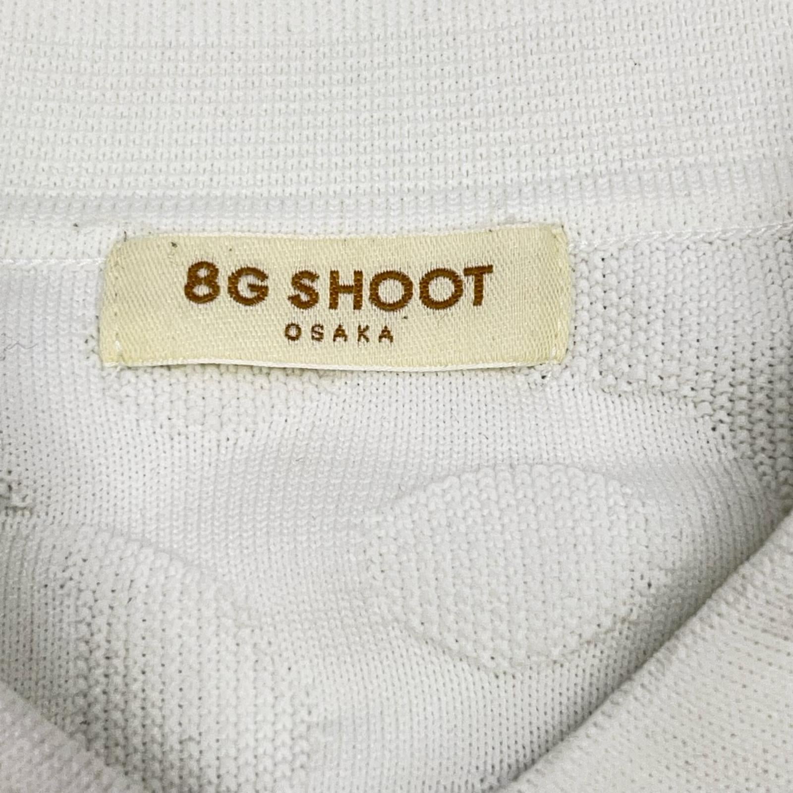 ホワイト LOGO JACQUARD KNIT POLO トップス