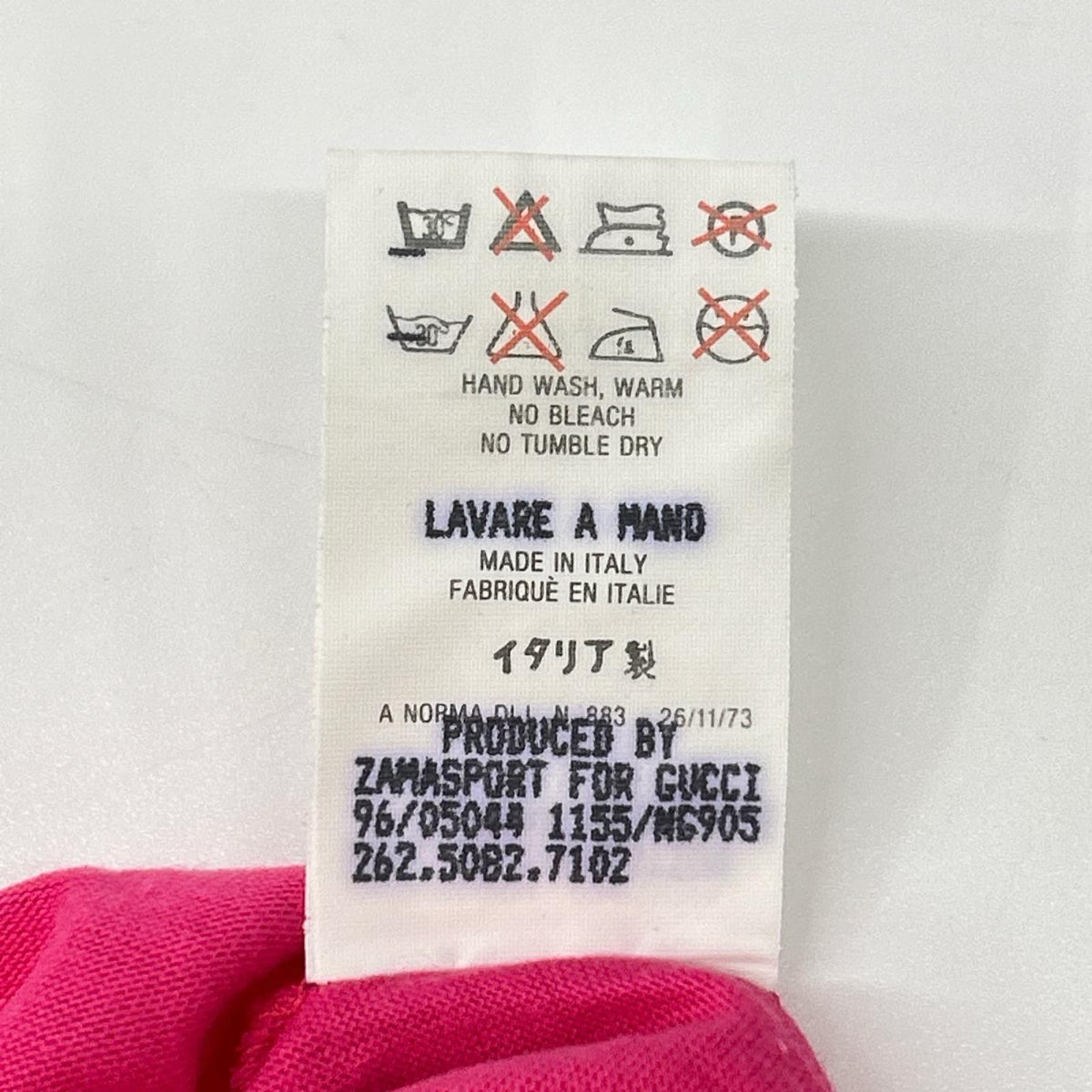 GUCCI グッチ 1155 ピンク インターロッキング ロゴ刺繍 コットン Tシャツ トップス