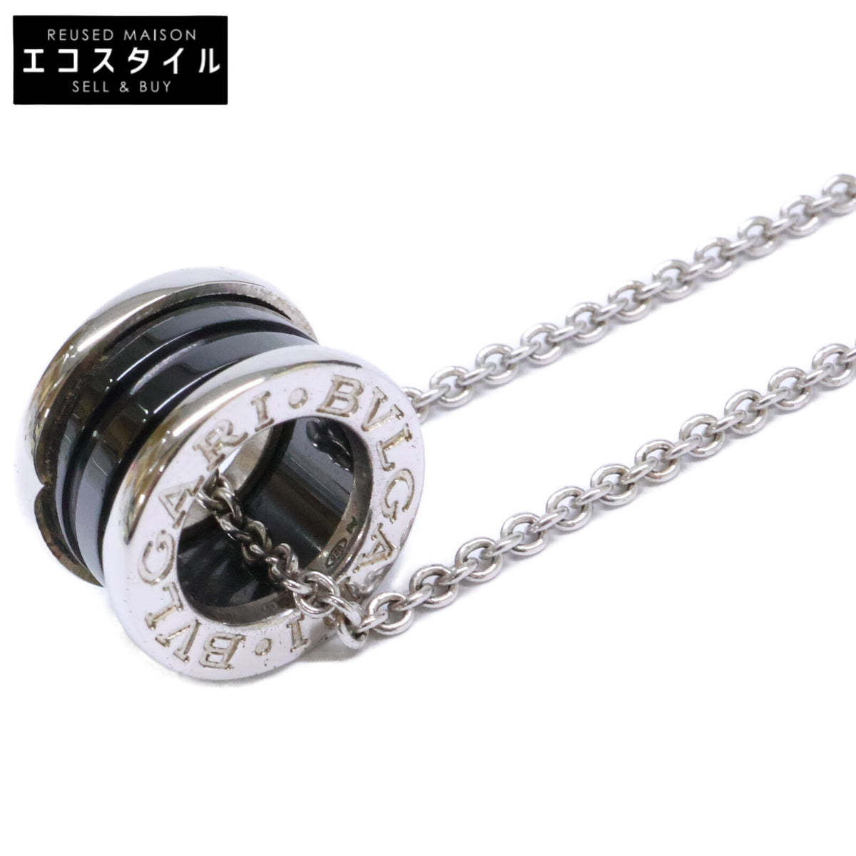 BVLGARI ブルガリ Ag925 セーブ・ザ・チルドレン セラミック ネックレス