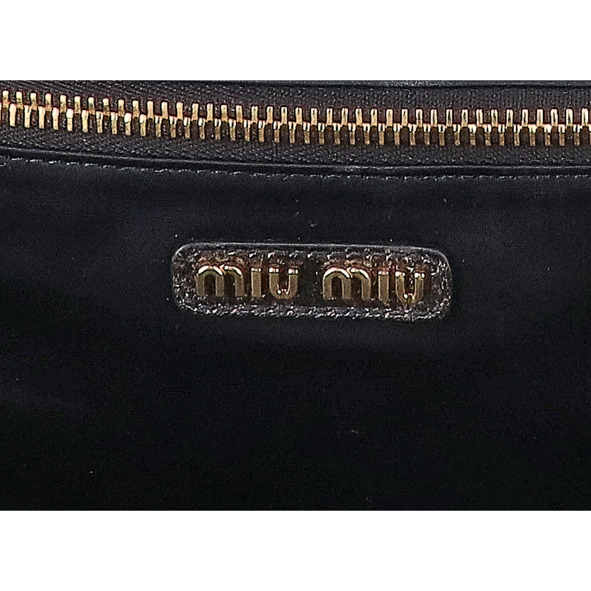 MIUMIU ミュウミュウ 美品 5BB117 ヴィンテージ風 ボー ナッパレザー ハンドバッグ