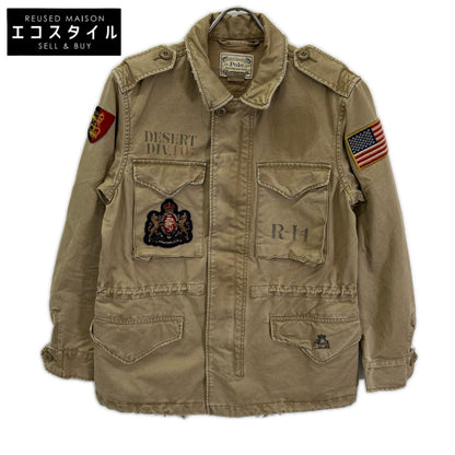POLObyRalphLauren ポロラルフローレン ベージュ ワッペンデザイン ミリタリージャケット ジャケット