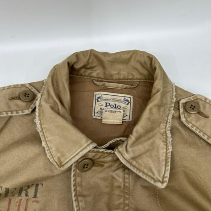 POLObyRalphLauren ポロラルフローレン ベージュ ワッペンデザイン ミリタリージャケット ジャケット