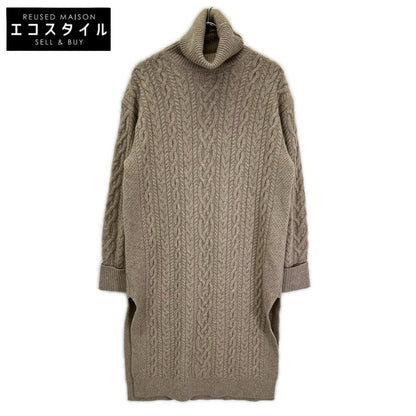 POLObyRalphLauren ポロラルフローレン QR ベージュ タートルネック ニットワンピース ワンピース