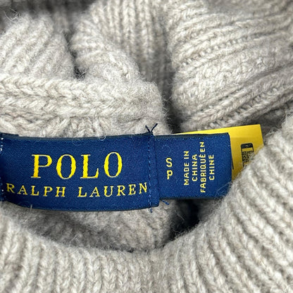 POLObyRalphLauren ポロラルフローレン QR ベージュ タートルネック ニットワンピース ワンピース