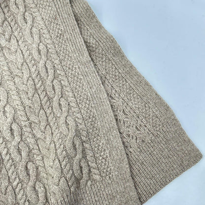 POLObyRalphLauren ポロラルフローレン QR ベージュ タートルネック ニットワンピース ワンピース