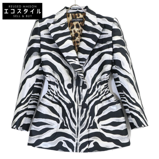 DOLCE&GABBANA F26H8T FJOC8 Zebra x leopard jacket Jacket