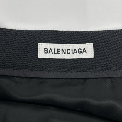 BALENCIAGA バレンシアガ 21年 680303 ブラック バイアス フレア ミディ スカート スカート