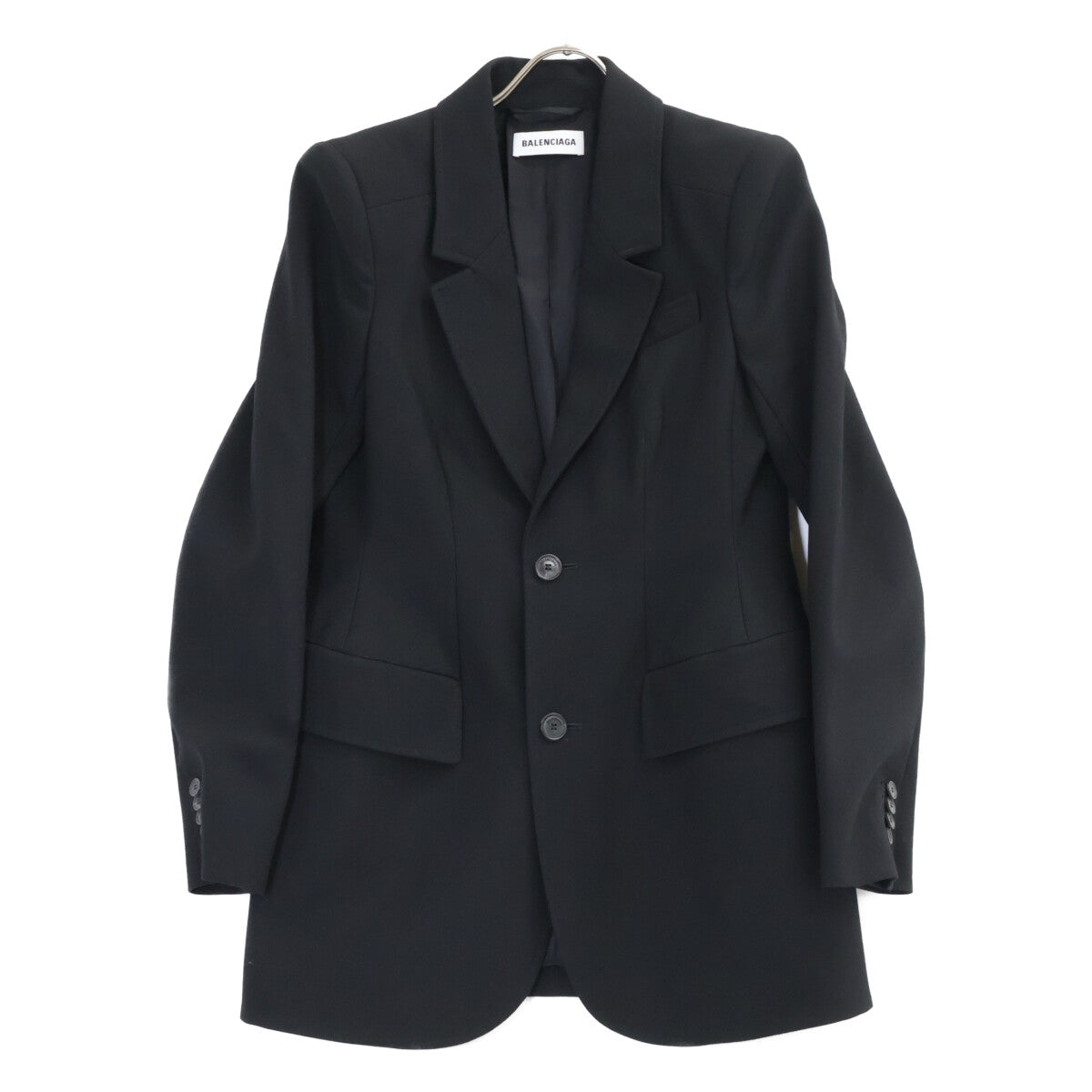 BALENCIAGA バレンシアガ 18年 503722 ブラック ウール テーラードジャケット ジャケット