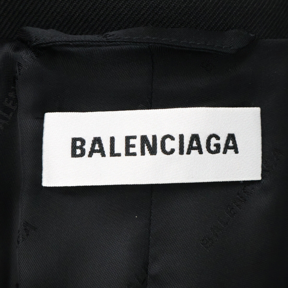 BALENCIAGA バレンシアガ 18年 503722 ブラック ウール テーラードジャケット ジャケット