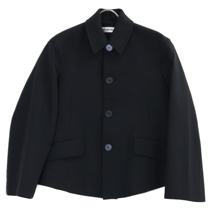 BALENCIAGA バレンシアガ 21年 680959 ブラック デコンストラクト ウール ジャケット ジャケット
