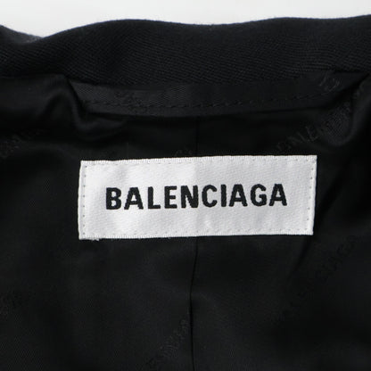 BALENCIAGA バレンシアガ 21年 680959 ブラック デコンストラクト ウール ジャケット ジャケット