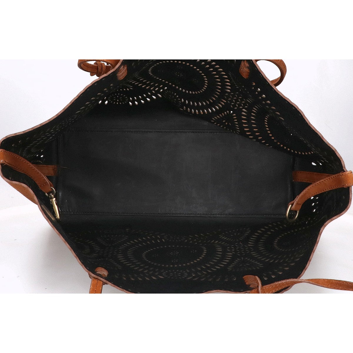 POLObyRalphLauren ポロラルフローレン スエード カットワーク トートバッグ