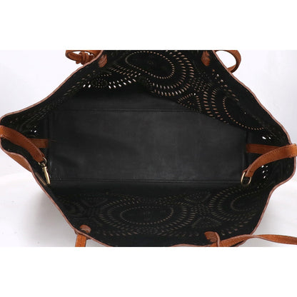 POLObyRalphLauren ポロラルフローレン スエード カットワーク トートバッグ