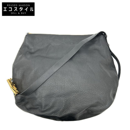 BURBERRY バーバリー 美品 Knight Bag Large グレイニーカーフレザー ナイトバッグ ラージ ショルダーバッグ