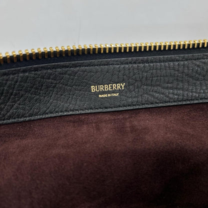 BURBERRY バーバリー 美品 Knight Bag Large グレイニーカーフレザー ナイトバッグ ラージ ショルダーバッグ