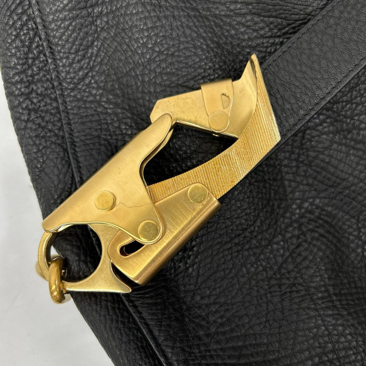 BURBERRY バーバリー 美品 Knight Bag Large グレイニーカーフレザー ナイトバッグ ラージ ショルダーバッグ