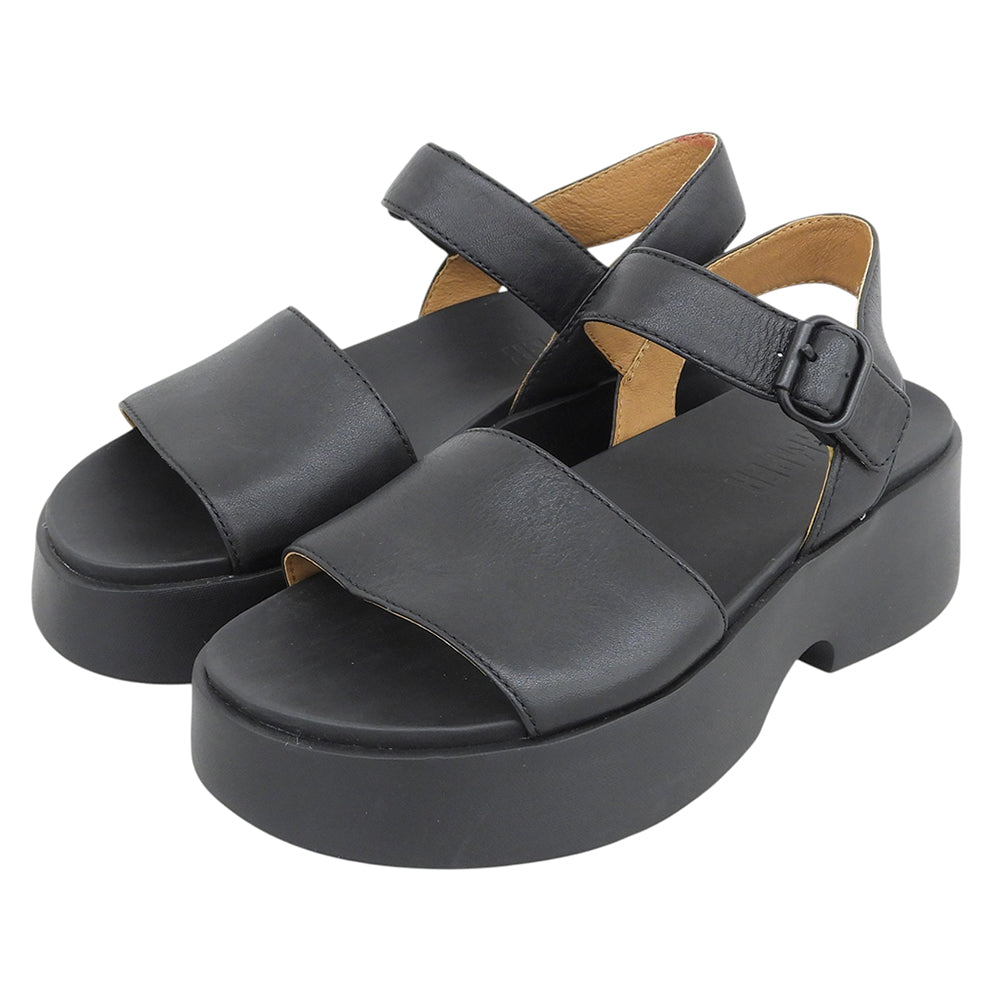CAMPER カンペール 厚底サンダル シューズ レディース ブラック 37 シューズ