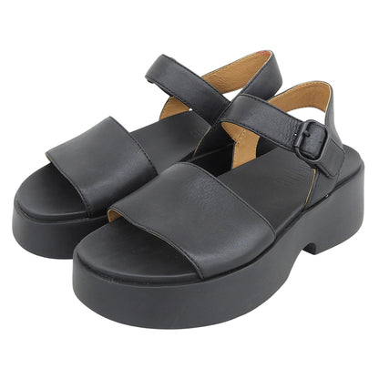 CAMPER カンペール 厚底サンダル シューズ レディース ブラック 37 シューズ