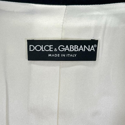 DOLCE&GABBANA ドルチェアンドガッバーナ F29XKT FURF3 NWD コントラストサテンラペル ブレザー ジャケット