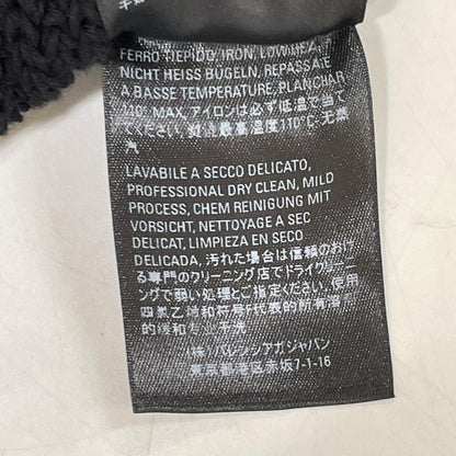 BALENCIAGA バレンシアガ 21年 682002 ブラック オーバーサイズ クロップド タートルネック ニット トップス