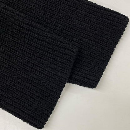 BALENCIAGA バレンシアガ 21年 682002 ブラック オーバーサイズ クロップド タートルネック ニット トップス