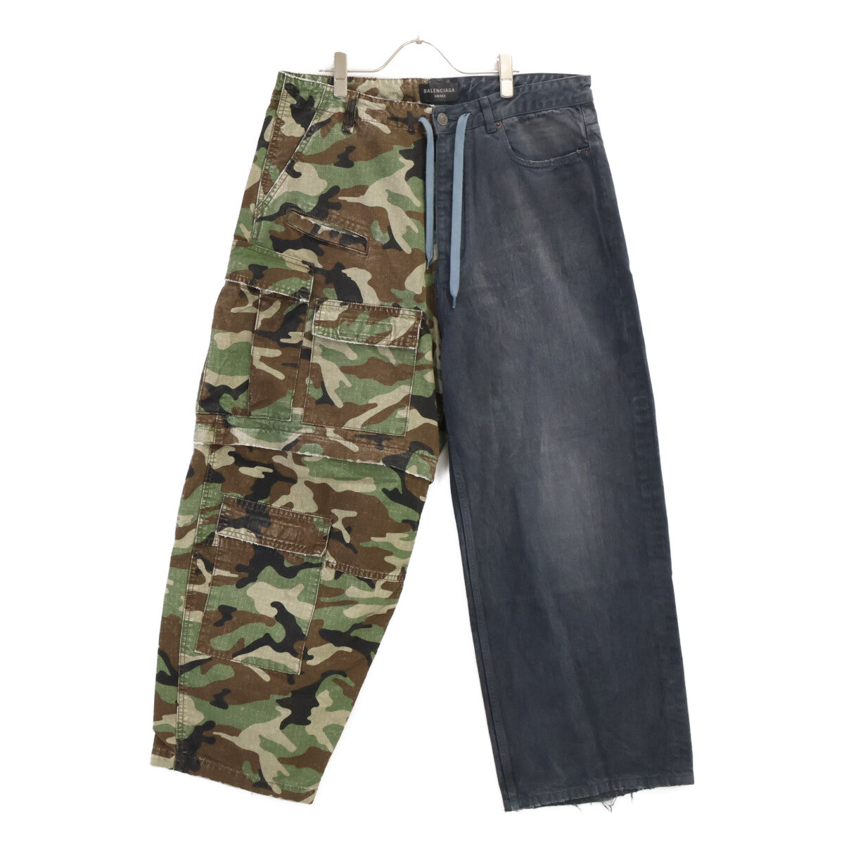 BALENCIAGA バレンシアガ 【美品/国内正規/23年製】786645 USED加工 ハイブリッド バギーパンツ ボトムス