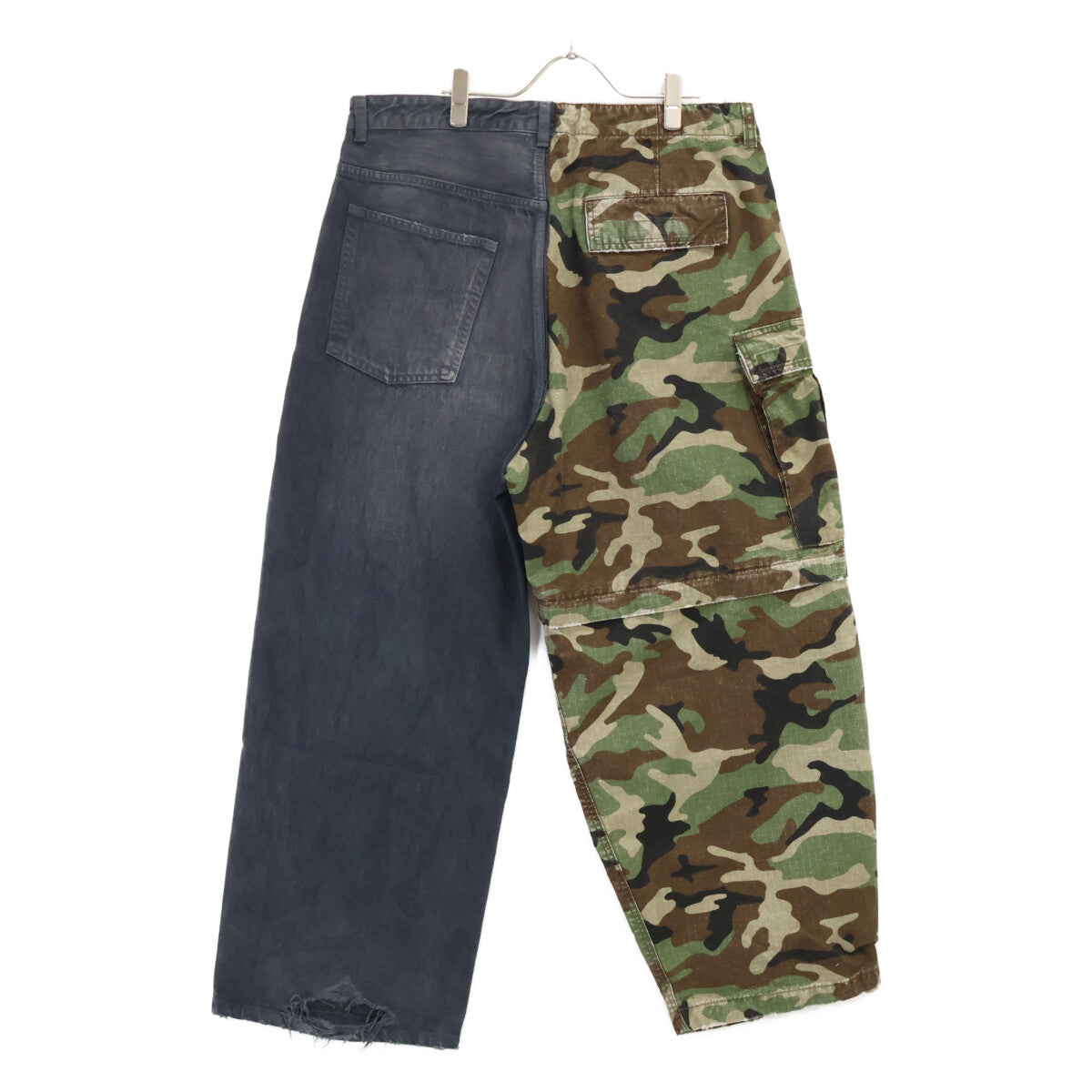 BALENCIAGA バレンシアガ 【美品/国内正規/23年製】786645 USED加工 ハイブリッド バギーパンツ ボトムス