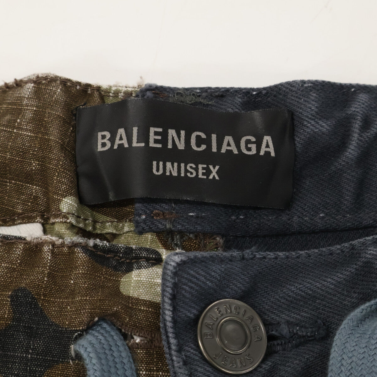 BALENCIAGA バレンシアガ 【美品/国内正規/23年製】786645 USED加工 ハイブリッド バギーパンツ ボトムス