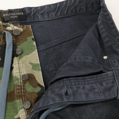 BALENCIAGA バレンシアガ 【美品/国内正規/23年製】786645 USED加工 ハイブリッド バギーパンツ ボトムス