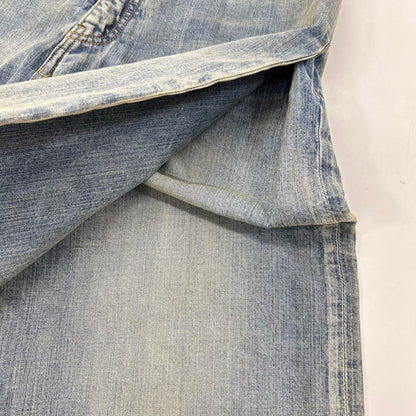 BALENCIAGA バレンシアガ 23年 767979 ユニセックス ダブルフロント ワイドレッグ デニムパンツ ボトムス