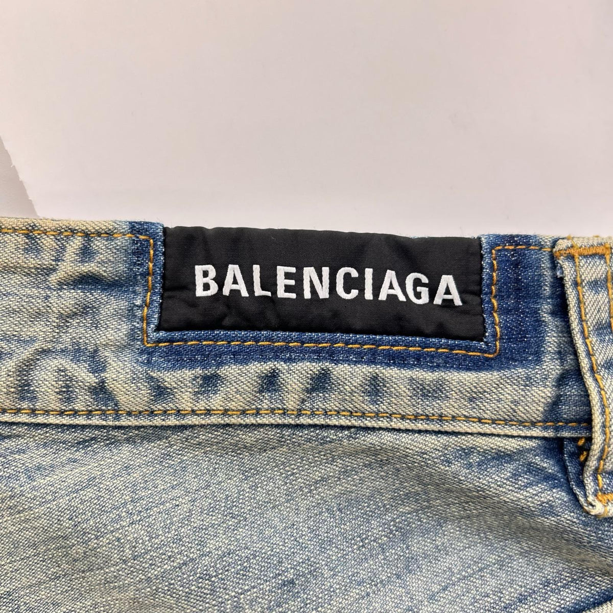 BALENCIAGA バレンシアガ 23年 767979 ユニセックス ダブルフロント ワイドレッグ デニムパンツ ボトムス