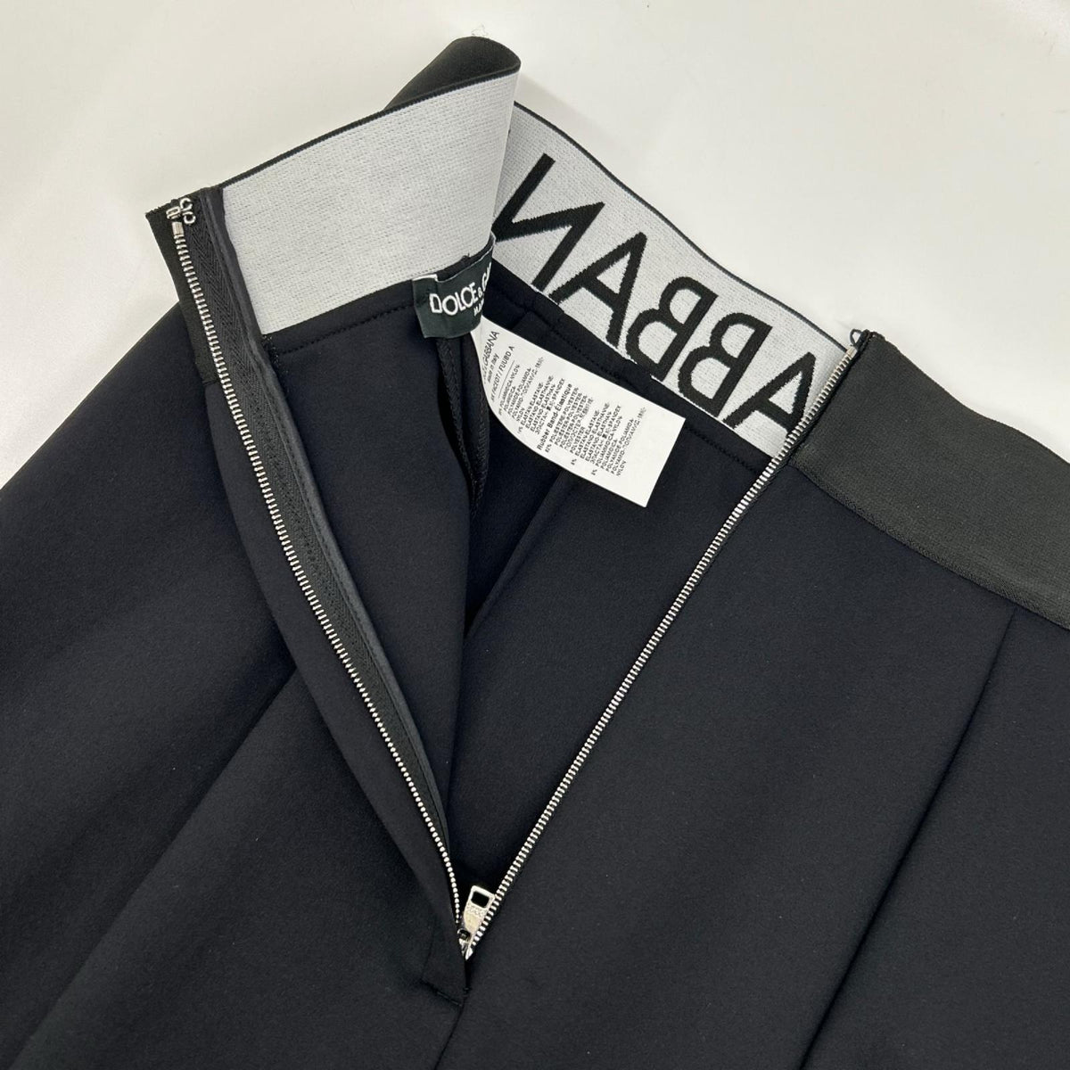 DOLCE&GABBANA ドルチェアンドガッバーナ F4CEOT FUUBD ロゴ ウエストバンド ミディ ペンシルスカート スカート