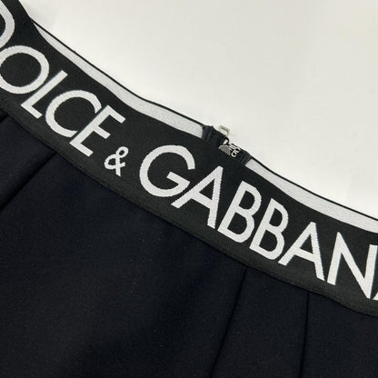 DOLCE&GABBANA ドルチェアンドガッバーナ F4CEOT FUUBD ロゴ ウエストバンド ミディ ペンシルスカート スカート