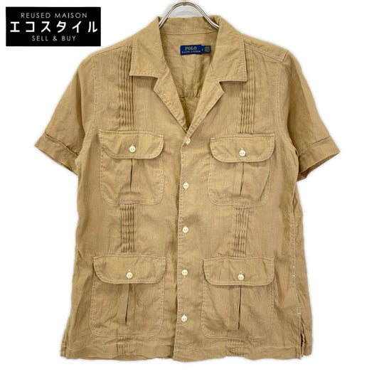 POLObyRalphLauren ポロラルフローレン ベージュ リネン サファリシャツ トップス