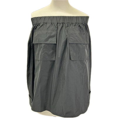 Max Mara マックスマーラ 111137186 ブラック ナイロンオフショルトップ　ブラウス トップス