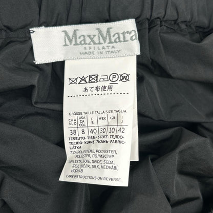 Max Mara マックスマーラ 111137186 ブラック ナイロンオフショルトップ　ブラウス トップス