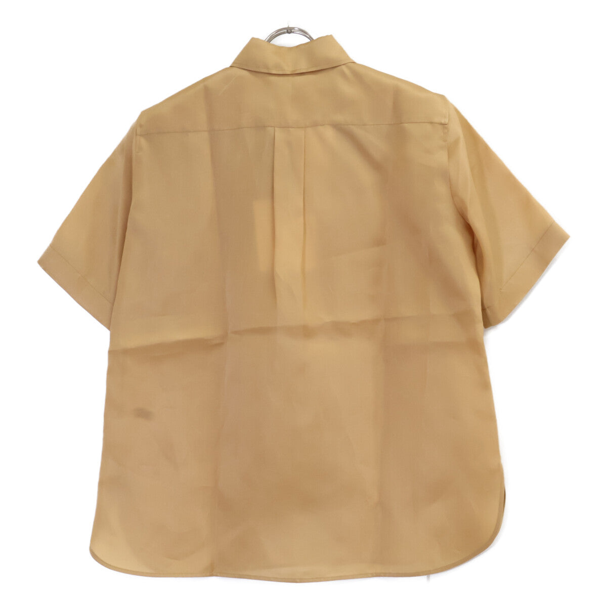 Max Mara マックスマーラ 2411111133 キャメル シルク ショートスリーブシャツ トップス