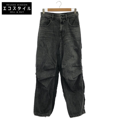 ALEXANDER WANG アレキサンダーワン ブラック デニム×ナイロン 切り替えパンツ ボトムス