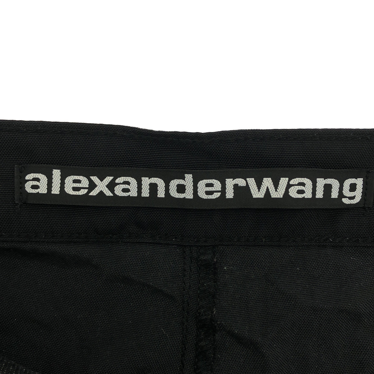 ALEXANDER WANG アレキサンダーワン ブラック デニム×ナイロン 切り替えパンツ ボトムス