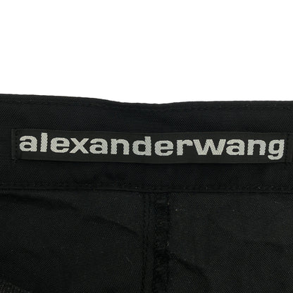 ALEXANDER WANG アレキサンダーワン ブラック デニム×ナイロン 切り替えパンツ ボトムス