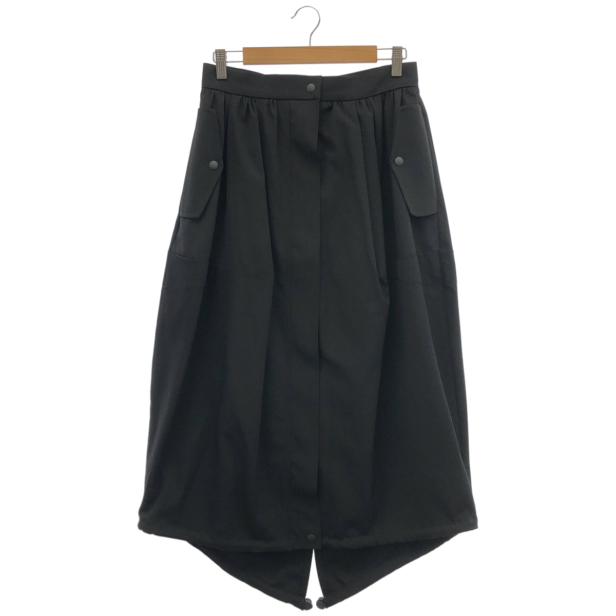 Max Mara マックスマーラ 23110601336 ブラック カーゴスカート ウール ボトムス
