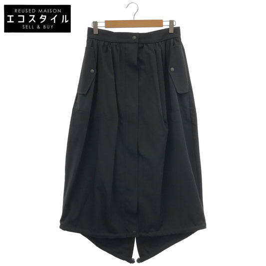 Max Mara マックスマーラ 23110601336 ブラック カーゴスカート ウール ボトムス