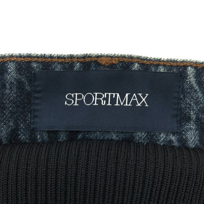 SPORTMAX スポーツマックス インディゴ カバーニット デニムバギーパンツ ボトムス
