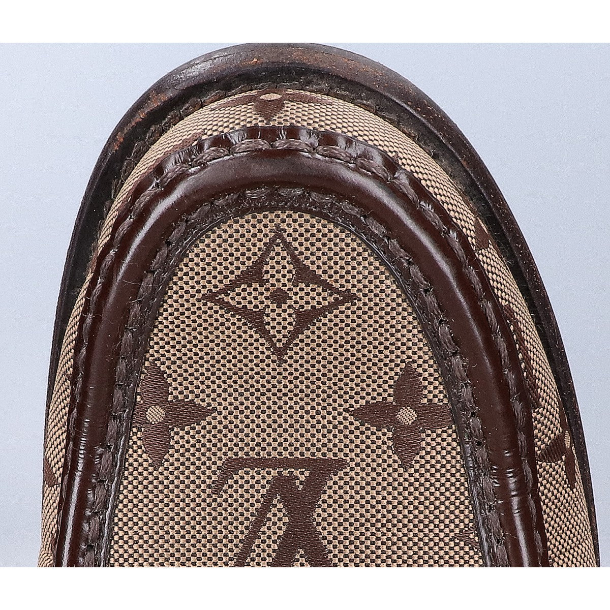 LOUIS VUITTON ルイヴィトン 23年製 モノグラムジャガードxレザー メジャーライン ローファー シューズ