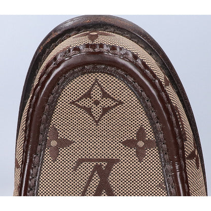 LOUIS VUITTON ルイヴィトン 23年製 モノグラムジャガードxレザー メジャーライン ローファー シューズ